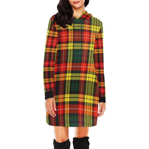 Buchanan Family Tartan - 2D Unisex Hoodie