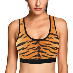 Tiger Women's All Over Print Sports Bra (Model T52)