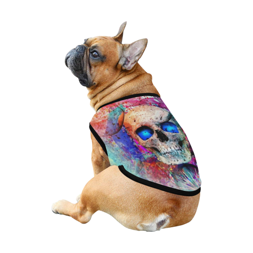 Skull by Nico Bielow All Over Print Pet Tank Top