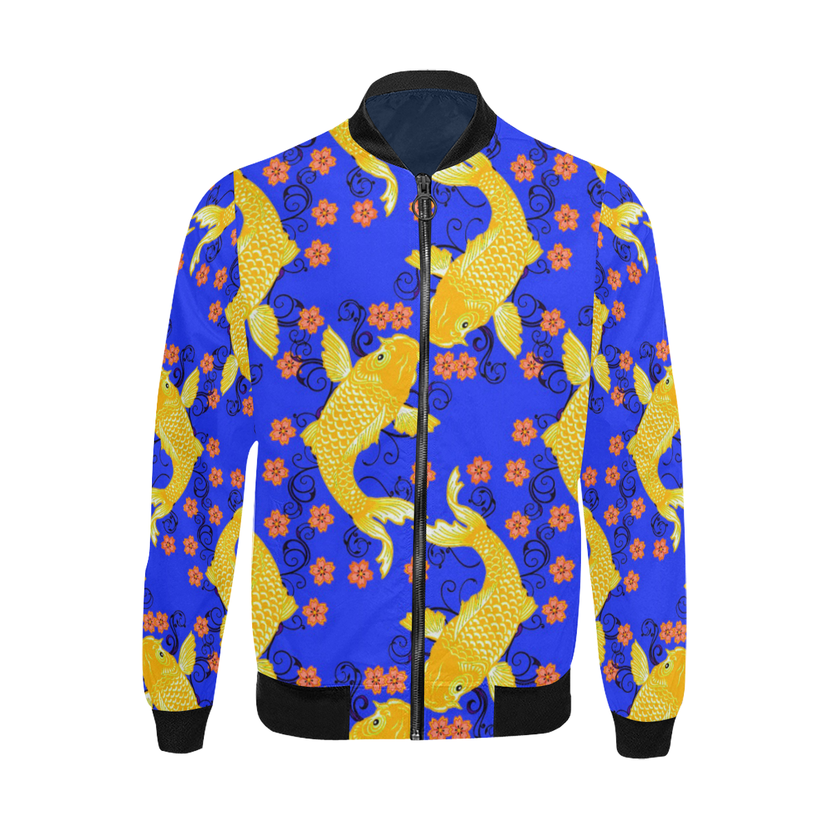 KOI FISH 5 All Over Print Bomber Jacket for Men (Model H31) | ID: D5014261