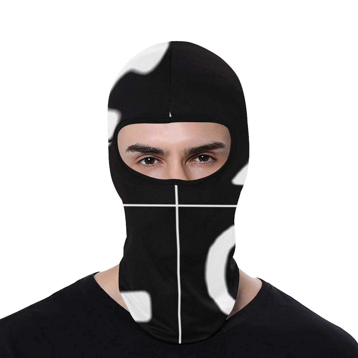 NUMBERS Collection Symbols White/Black All Over Print Balaclava | ID ...