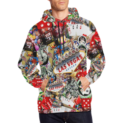 Las Vegas Icons - Gamblers Delight All Over Print Hoodie for Men/Large Size (USA Size) (Model H13)