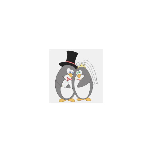 Penguin Wedding Personalized Temporary Tattoo (15 Pieces)