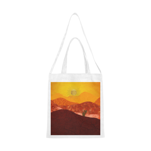 In The Desert Canvas Tote Bag/Medium (Model 1701)