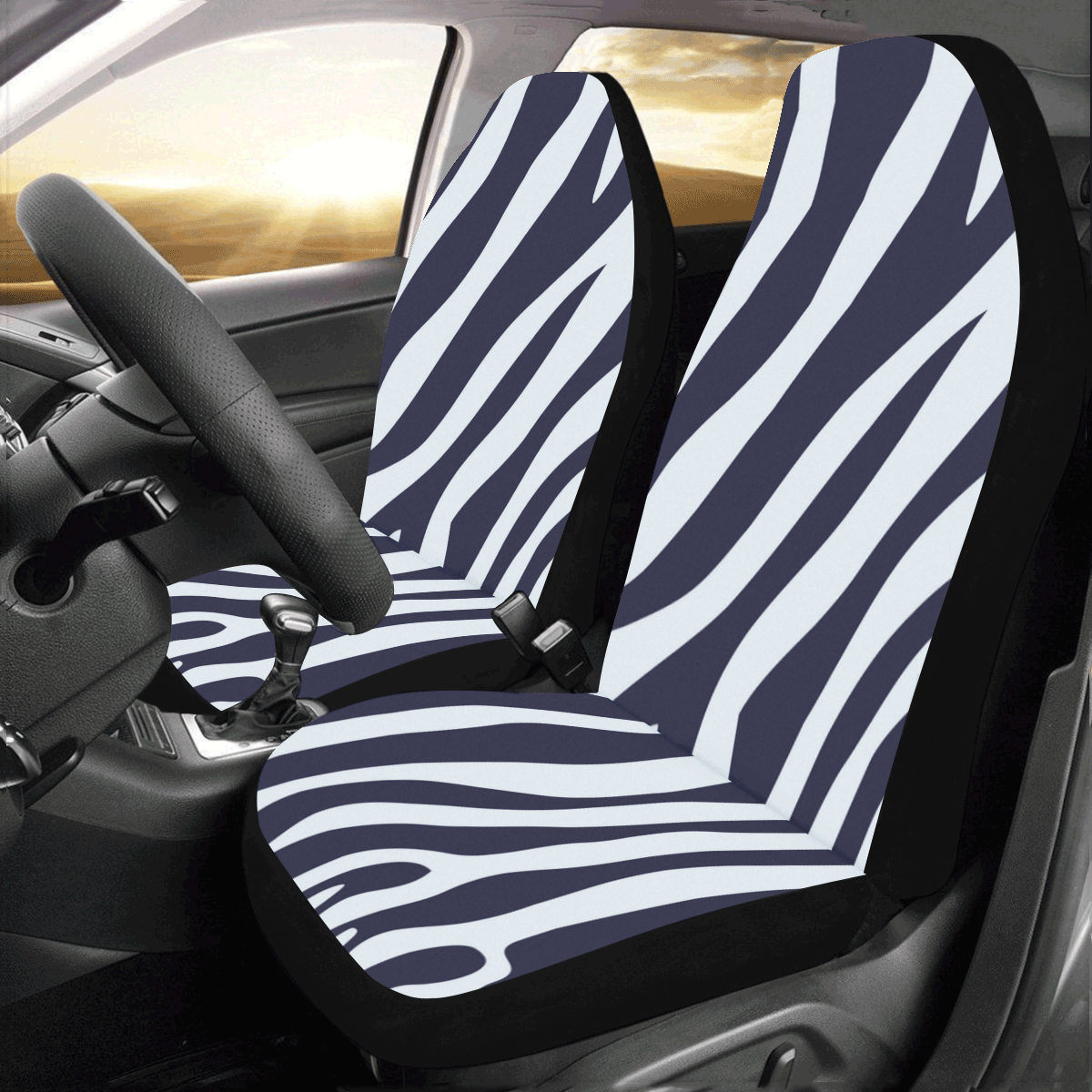 Texture zebra Car Seat Covers (Set of 2) ID D3001830
