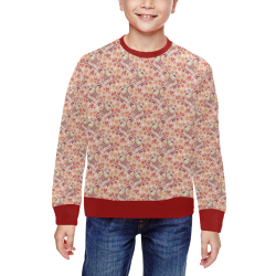 Lovely Dog All Over Print Crewneck Sweatshirt for Kids (Model H29)