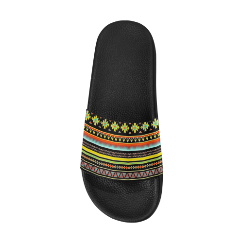 bright tribal Women's Slide Sandals (Model 057)