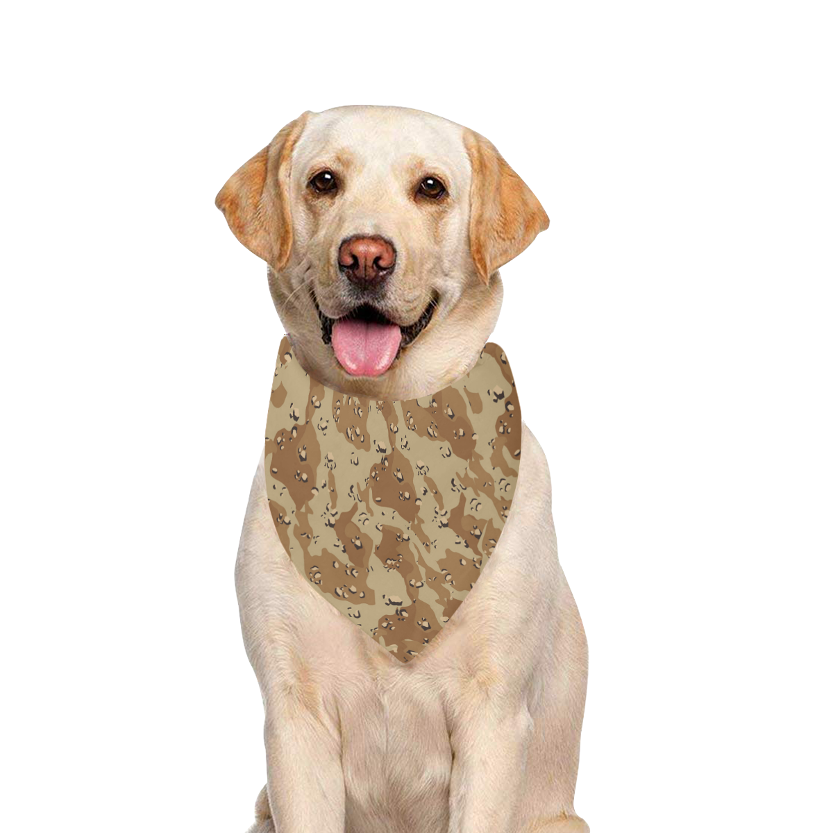 Desert Camouflage Pattern Pet Dog Bandana/Large Size | ID: D3448814