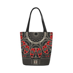 Make a wish Ladybug Canvas Tote Bag (Model 1657)