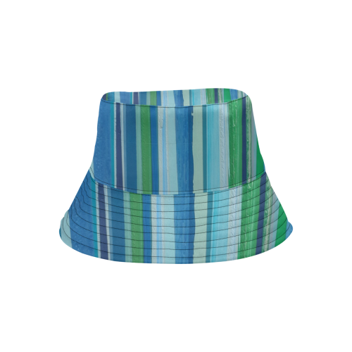 painted stripe All Over Print Bucket Hat