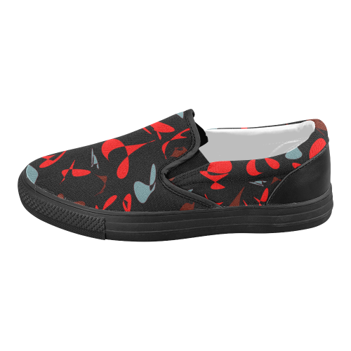 zappwaits holiday 07 Women's Slip-on Canvas Shoes (Model 019)