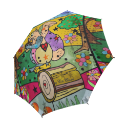 Samy the squirrel by Nico Bielow Semi-Automatic Foldable Umbrella (Model U05)
