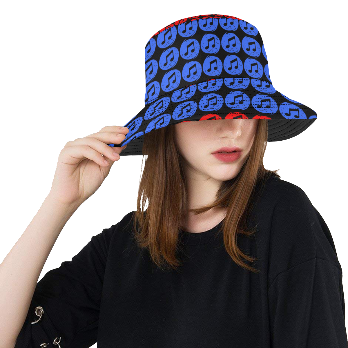 MUSIC NOTES All Over Print Bucket Hat | ID: D3080656