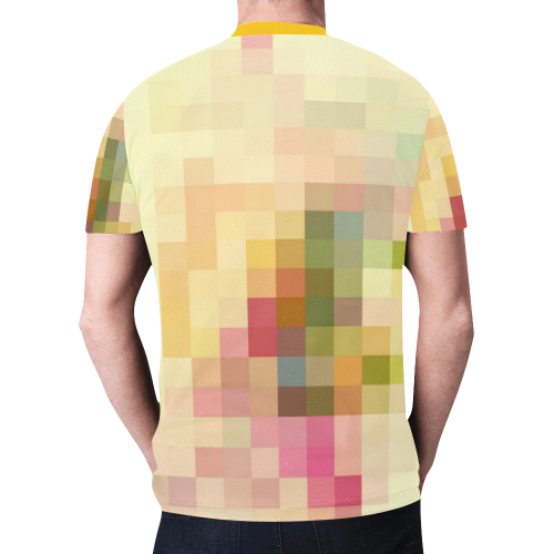 Karo Pattern by Nico Bielow New All Over Print T-shirt for Men (Model T45)
