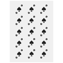 Playing Card Queen of Spades Personalized Temporary Tattoo (15 Pieces)