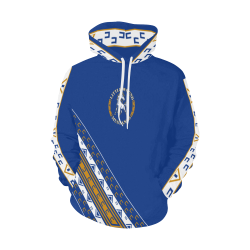 Little Wound Mustangs All Over Print Hoodie for Men (USA Size) (Model H13)