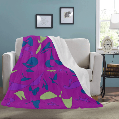 zappwaits abstract 6 Ultra-Soft Micro Fleece Blanket 60"x80"