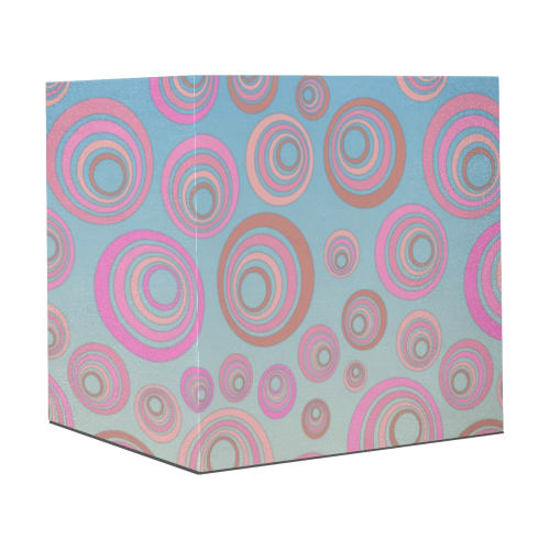 Retro Psychedelic Pink on Blue Gift Wrapping Paper 58"x 23" (1 Roll)