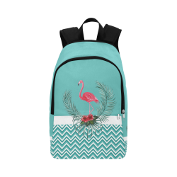Retro Flamingo Chevron Fabric Backpack for Adult (Model 1659)