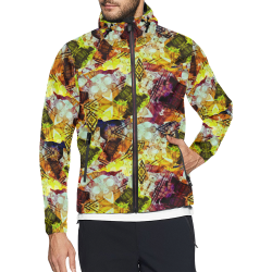 Graffiti Style - Markings on Watercolors Unisex All Over Print Windbreaker (Model H23)