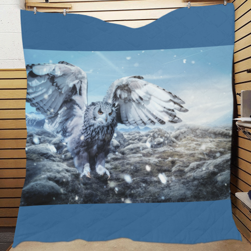 Winter Owl Quilt 70"x80"