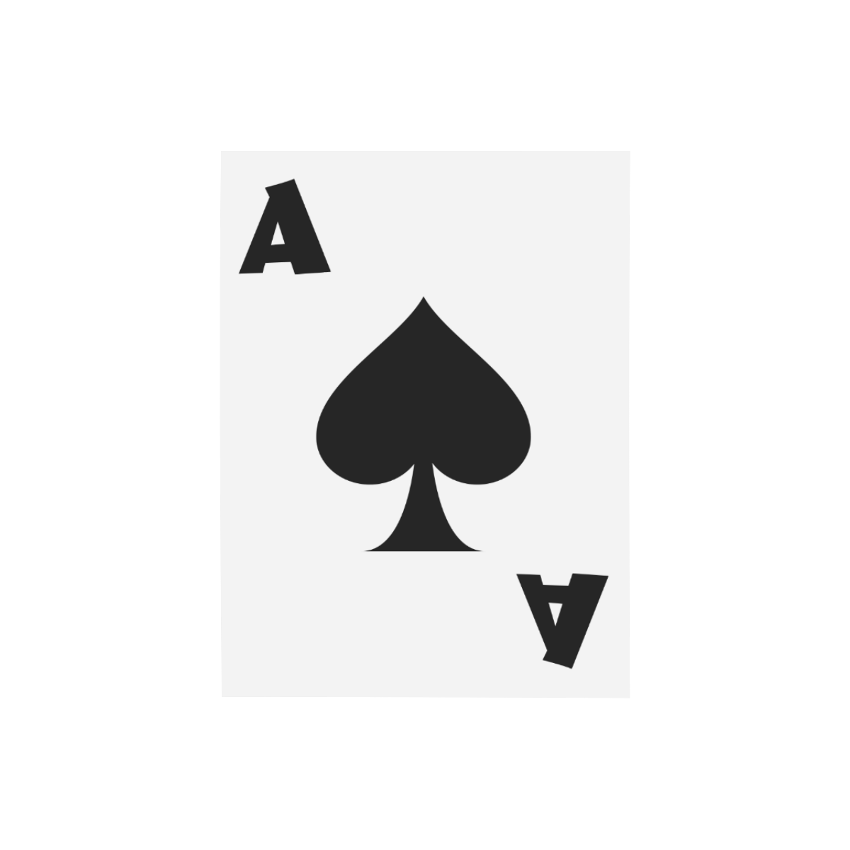 Playing Card Ace of Spades Photo Panel for Tabletop Display 6