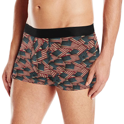 Patriotic USA American Flag Art Men's All Over Print Boxer Briefs (Model L10)