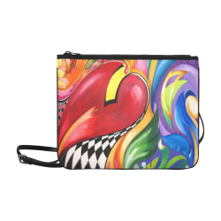 Heart's Abound Slim Clutch Bag (Model 1668)