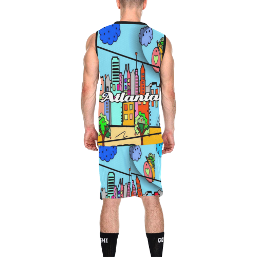 Atlanta by Nico Bielow All Over Print Basketball Uniform