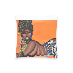 Beaded remix (3) PILLO Custom  Pillow Case 18"x18" (one side) No Zipper