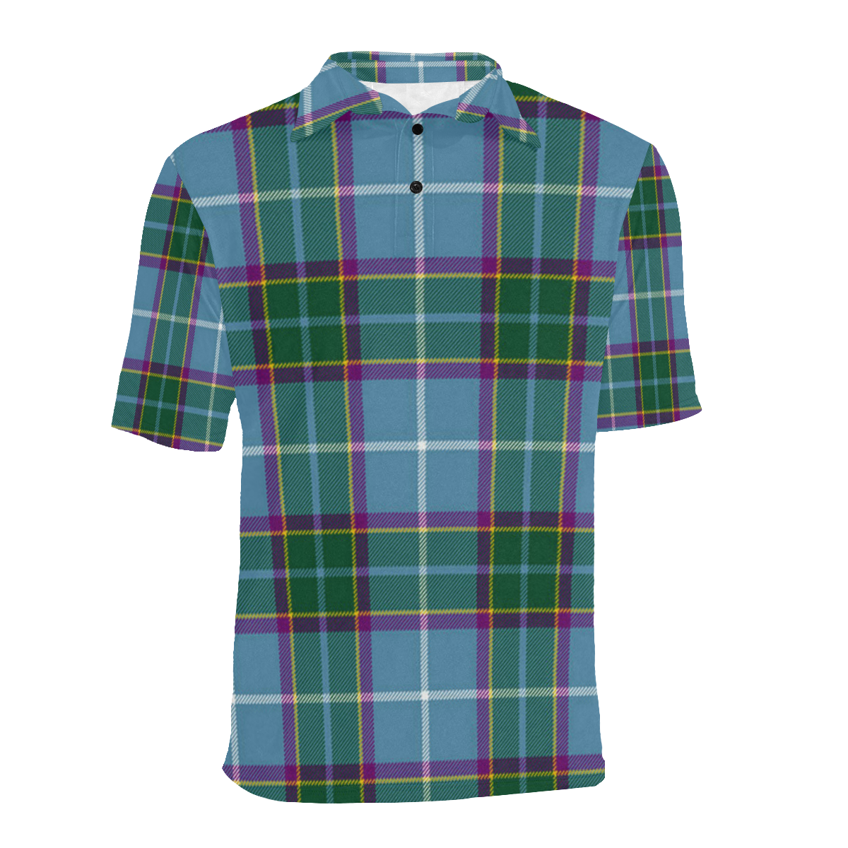 Isle of Man (Laxey Manx) Tartan Men's All Over Print Polo Shirt (Model ...
