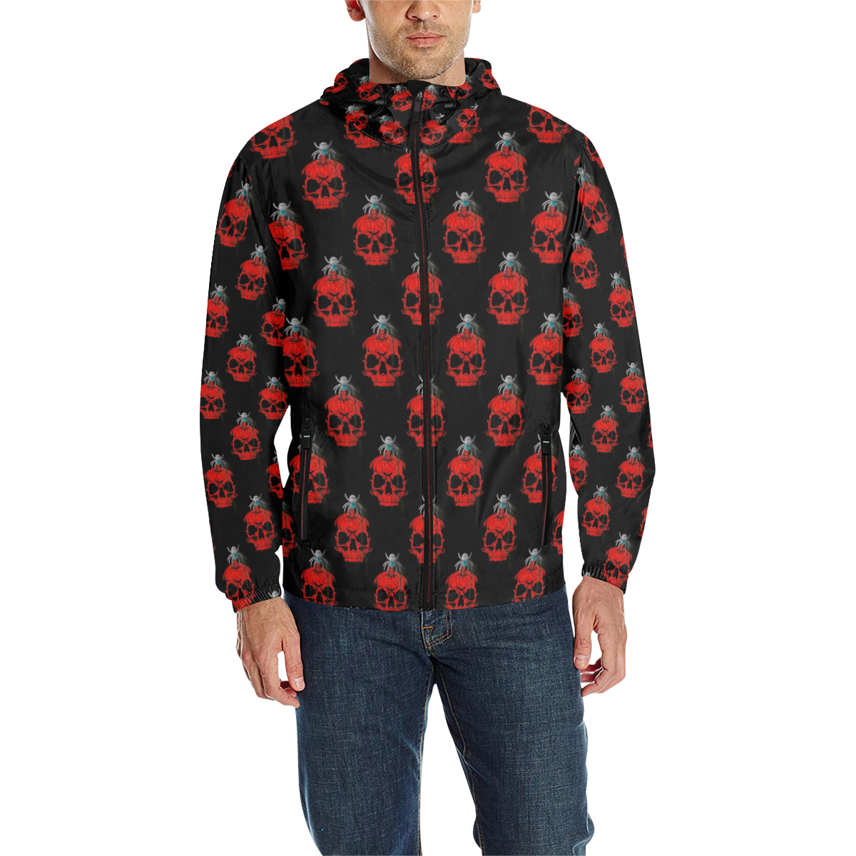 Skull 2020 by Nico Bielow All Over Print Quilted Windbreaker for Men ...