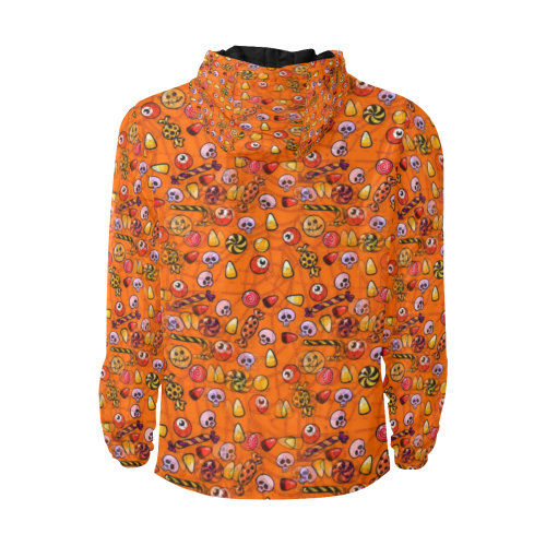 Sweet Halloween by Nico Bielow All Over Print Quilted Windbreaker for Men (Model H35)
