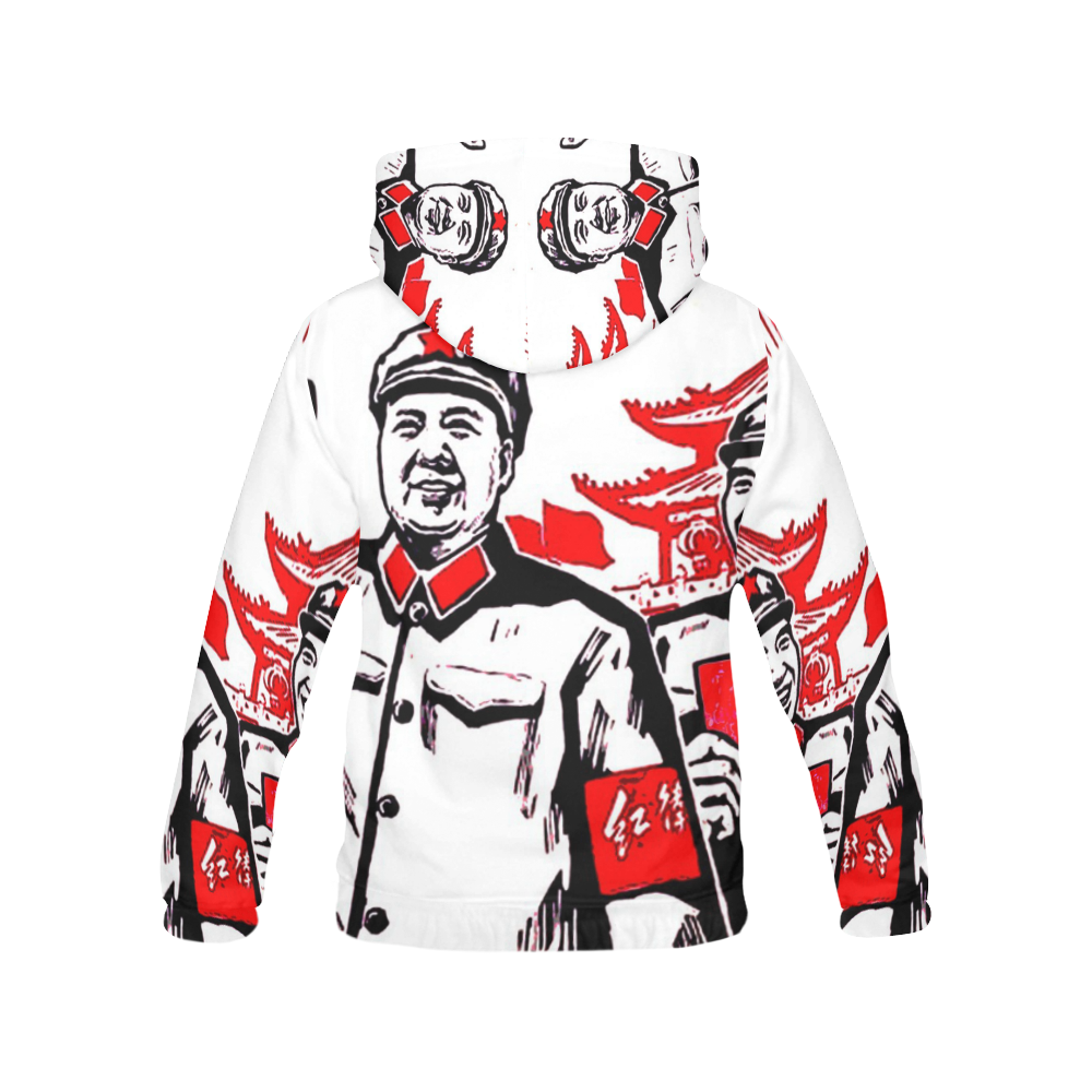 Chairman Mao receiving the Red Guards All Over Print Hoodie for Men ...