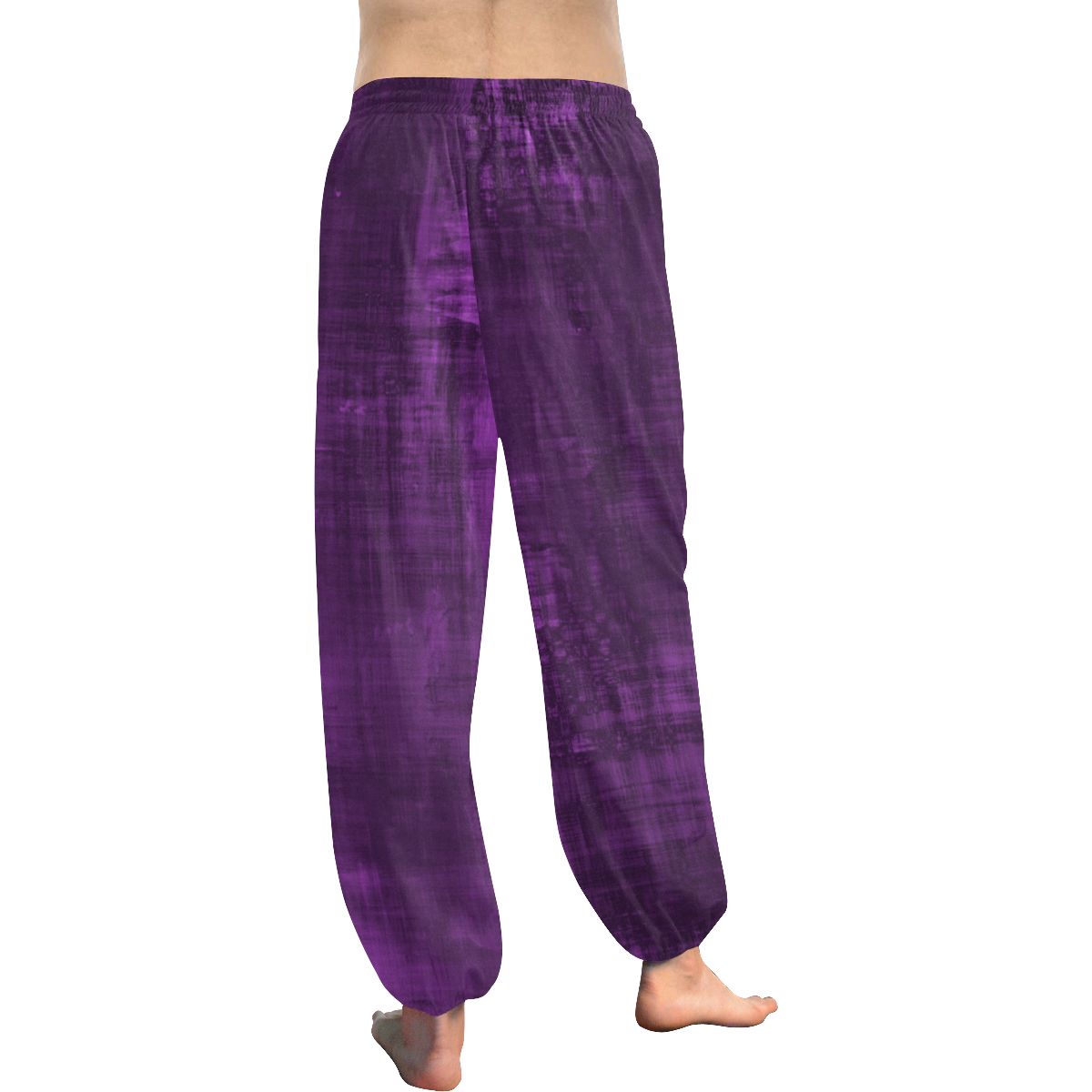 Purple Grunge Women's All Over Print Harem Pants (Model L18) | ID: D2718930