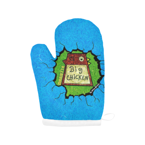 Chicken by Nico Bielow Oven Mitt (Two Pieces)