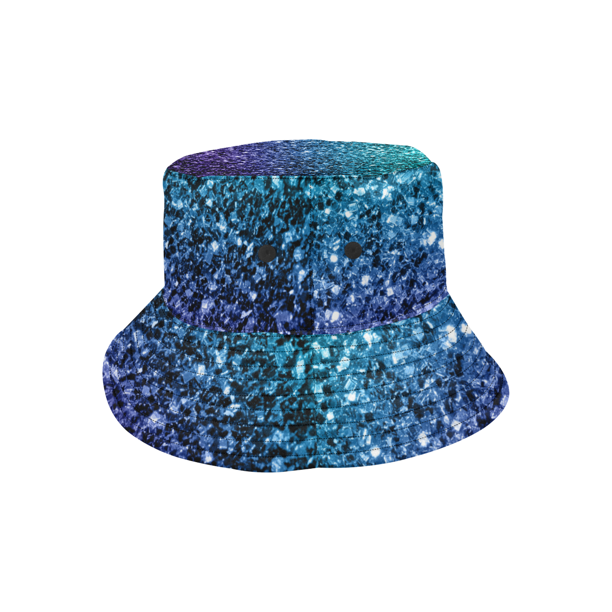 Beautiful Aqua blue Ombre glitter sparkles All Over Print Bucket Hat ...