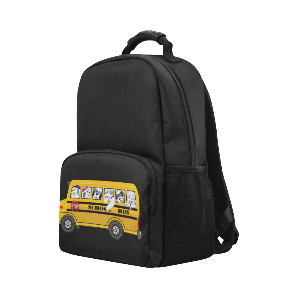 Back To School ~ Black Unisex Laptop Backpack (Model 1663) | ID: D2945317