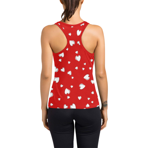 Geometric Floral Winter-White Women's Racerback Tank Top main image 0