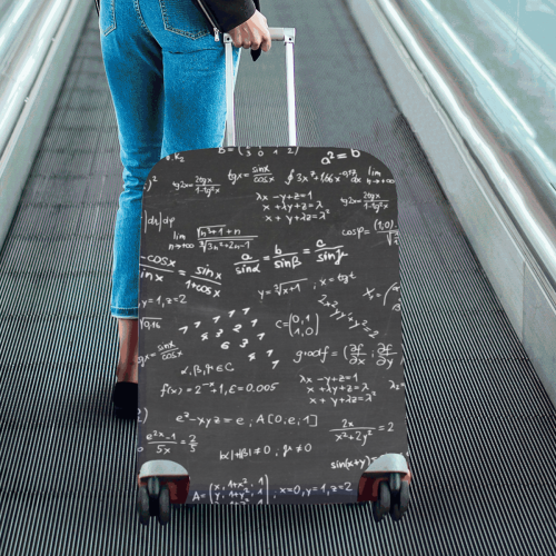Mathematics Formulas Equations Numbers Luggage Cover/Large 26"-28"