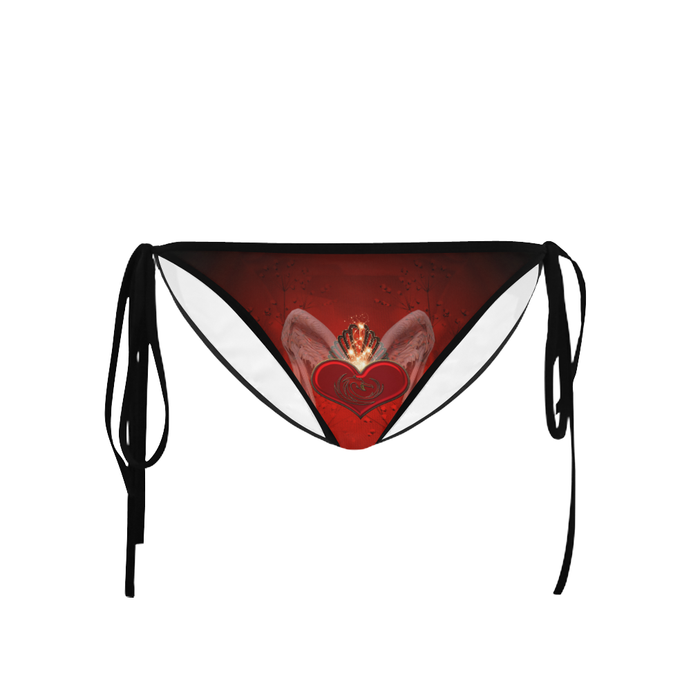 Heart with wings Custom Bikini Swimsuit Bottom ID D2746518