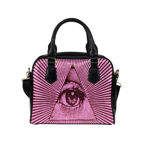 Banned Occult Pentagram Star Handbag - Faux Leather Punk Goth Bag