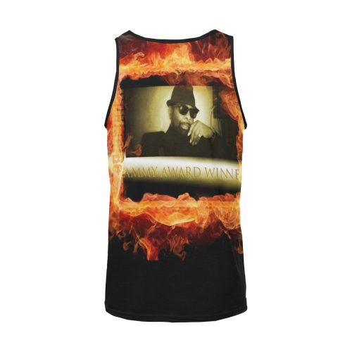 Grammy Winner William Bell On Fire Men's All Over Print Tank Top (Model T57)