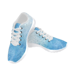 Bubbly Blue by Jera Nour Women's Running Shoes/Large Size (Model 020)