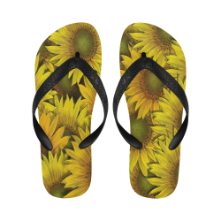 Surreal Sunflowers Flip Flops for Men/Women (Model 040)