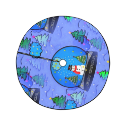 Snow by Nico Bielow Christmas Tree Skirt 47" x 47"