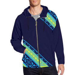 Little Wound All Over Print Full Zip Hoodie for Men/Large Size (Model H14)