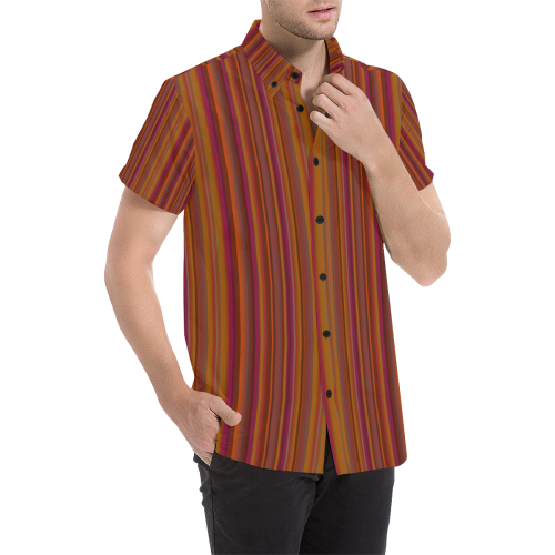 zappwaits Australia Men's All Over Print Short Sleeve Shirt/Large Size (Model T53)
