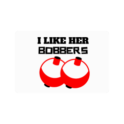 I Like her bobbers Doormat 24"x16"