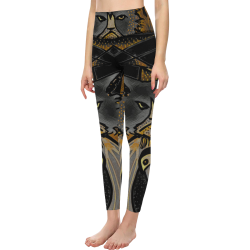 Mad Cat Curtiss in Quarantine Women's All Over Print High-Waisted Leggings (Model L36)